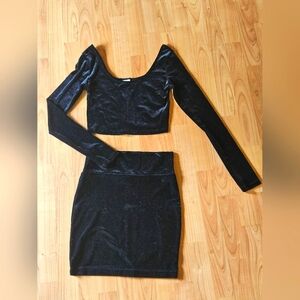 Skirt and crop top set